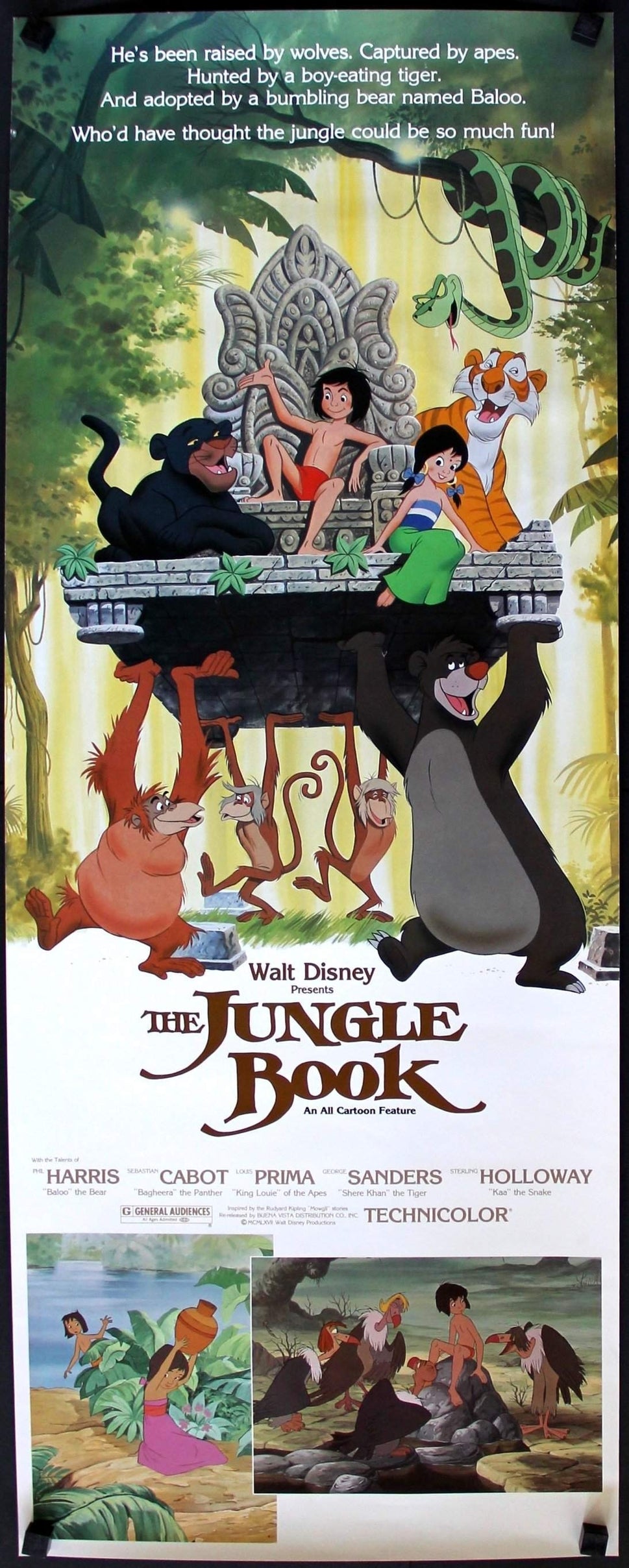 Jungle Book (1967) original movie poster for sale at Original Film Art