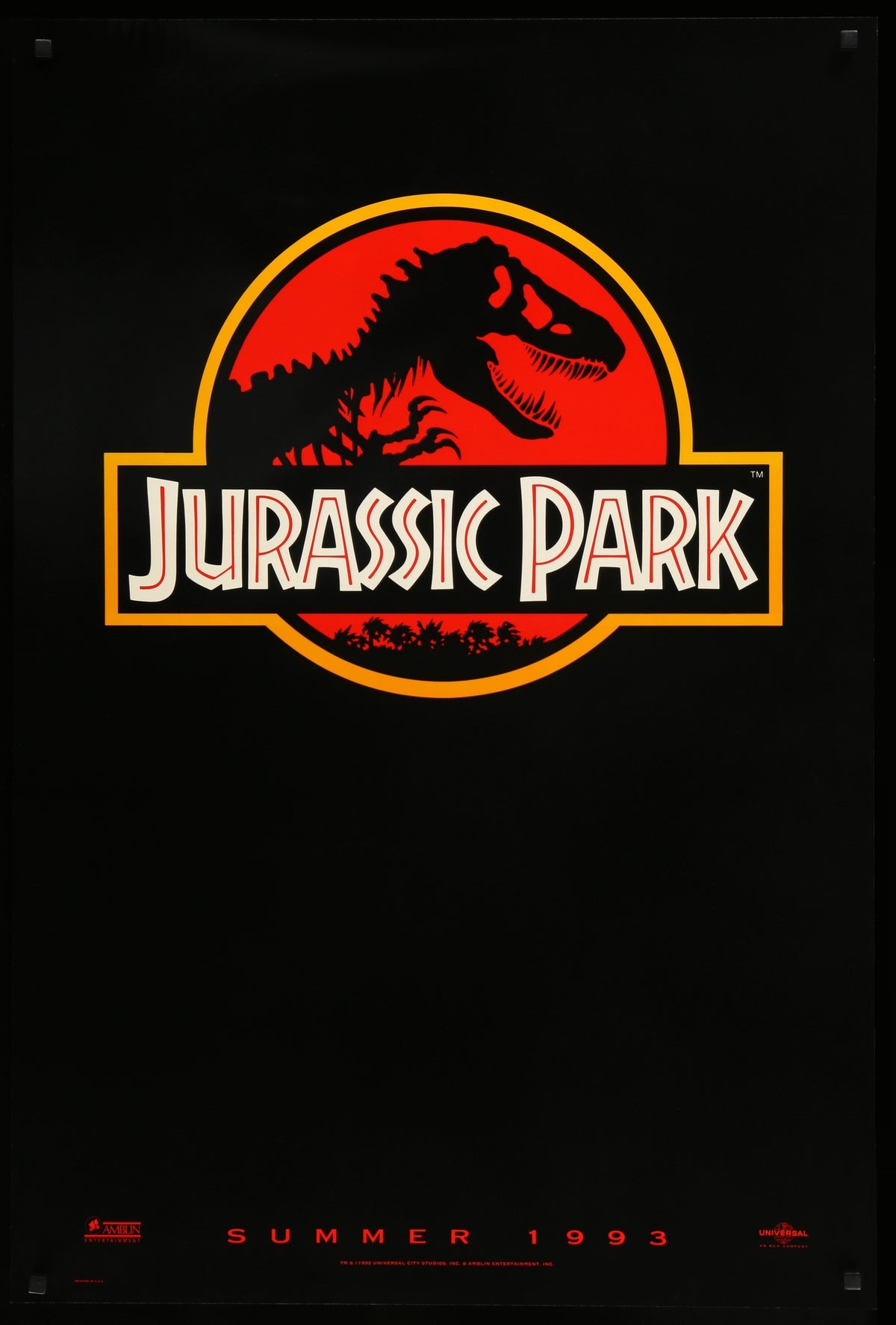 Jurassic Park (1993) original movie poster for sale at Original Film Art
