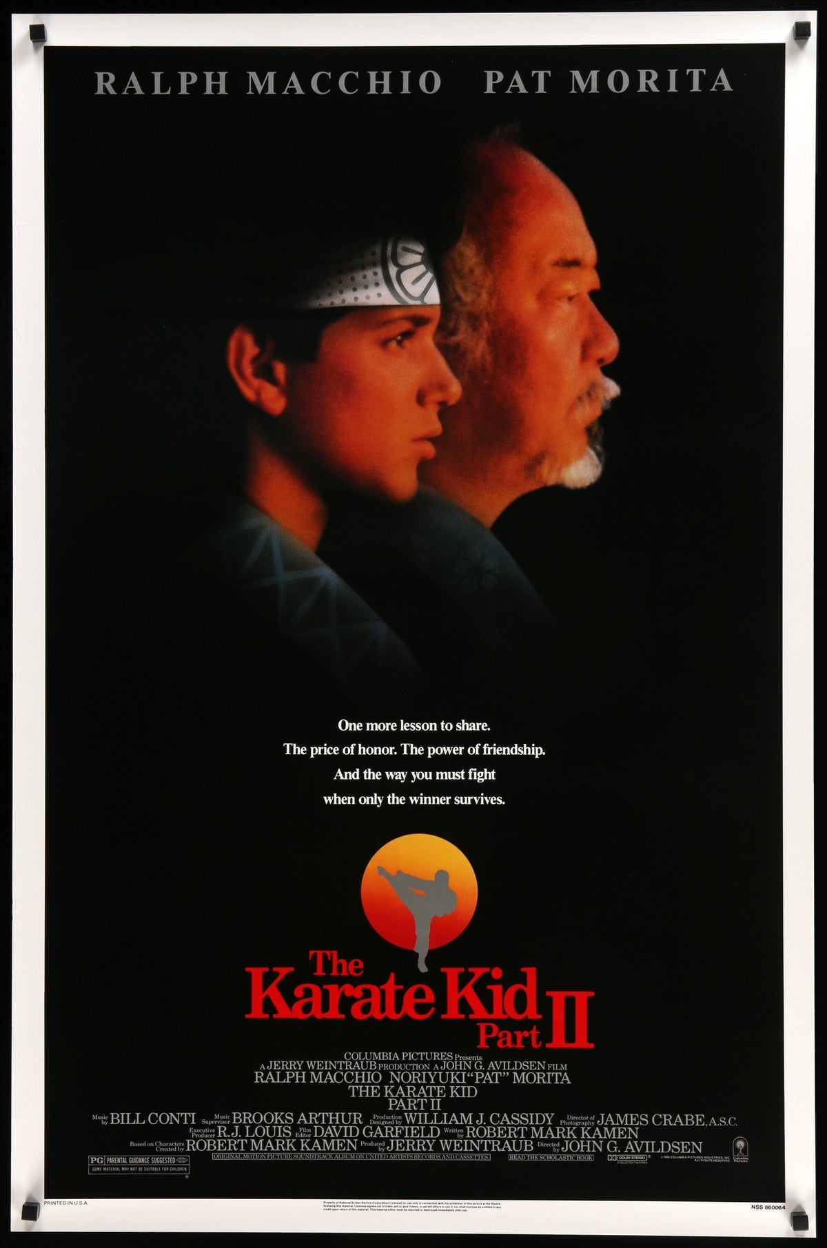 Karate Kid Part II (1986) original movie poster for sale at Original Film Art - Vintage Movie Posters