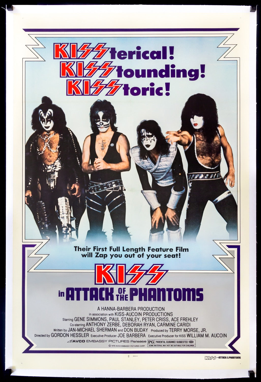 Kiss in Attack of the Phantoms (1978) original movie poster for sale at Original Film Art