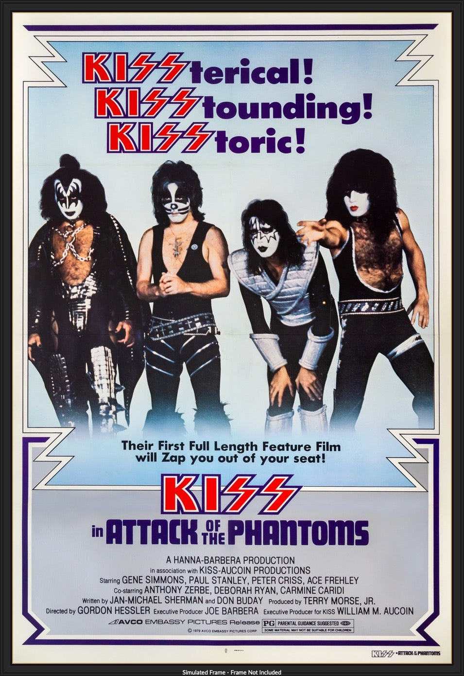 Kiss in Attack of the Phantoms (1978) original movie poster for sale at Original Film Art
