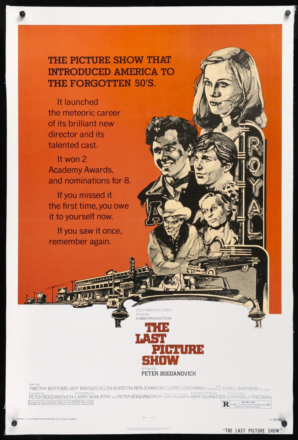 Last Picture Show (1971) original movie poster for sale at Original Film Art - Vintage Movie Posters