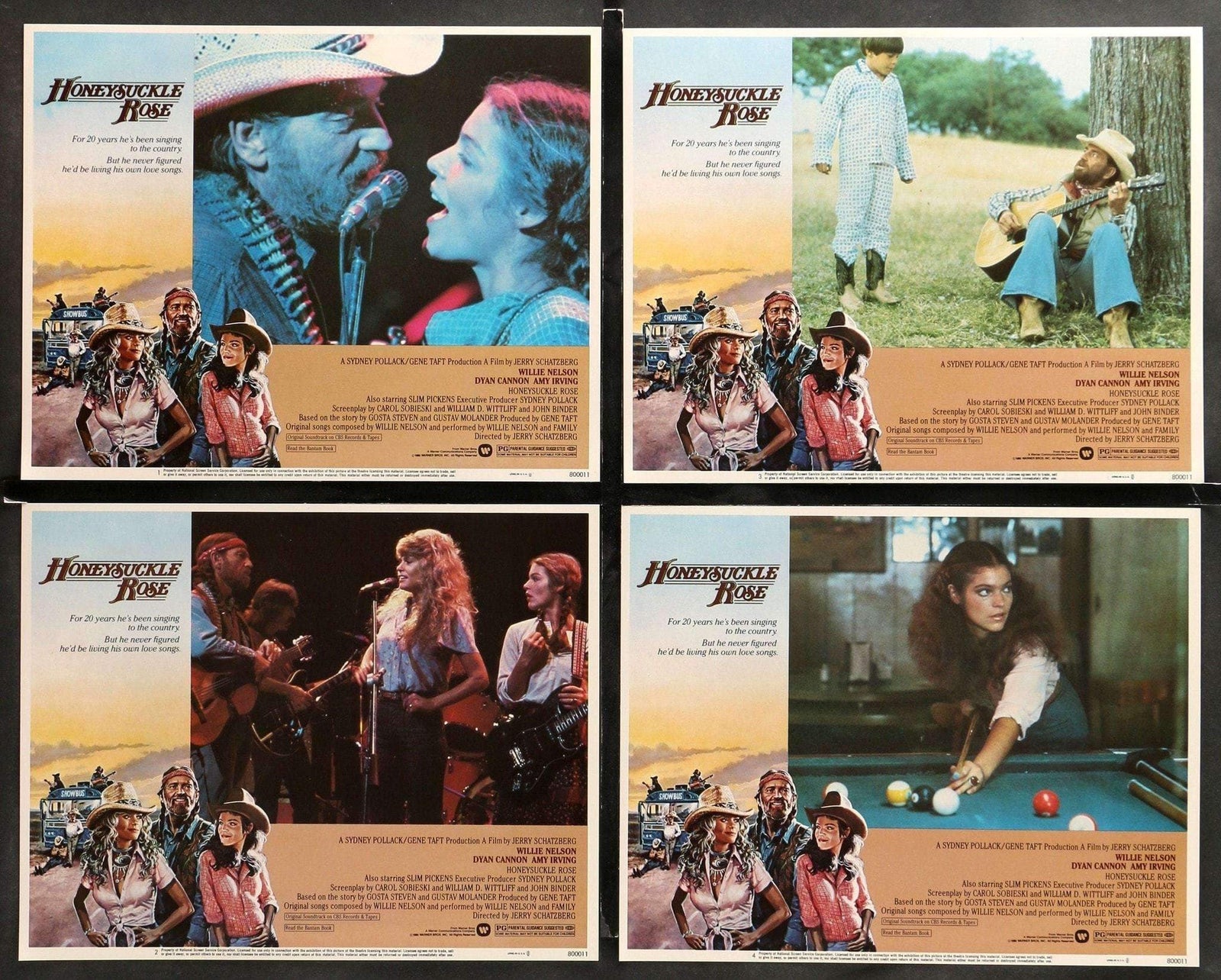 Honeysuckle Rose (1980) Lobby Cards - Set of 8 original movie poster for sale at Original Film Art - Vintage Movie Posters
