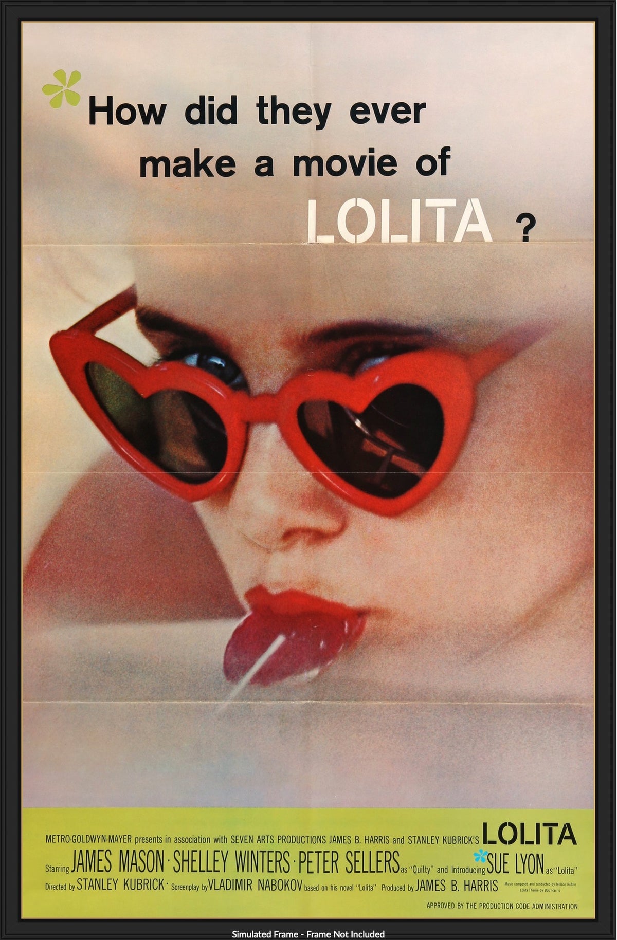 Lolita (1962) original movie poster for sale at Original Film Art - Vintage Movie Posters