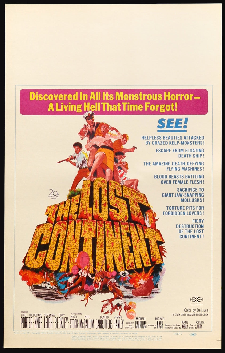 Lost Continent (1968) original movie poster for sale at Original Film Art - Vintage Movie Posters
