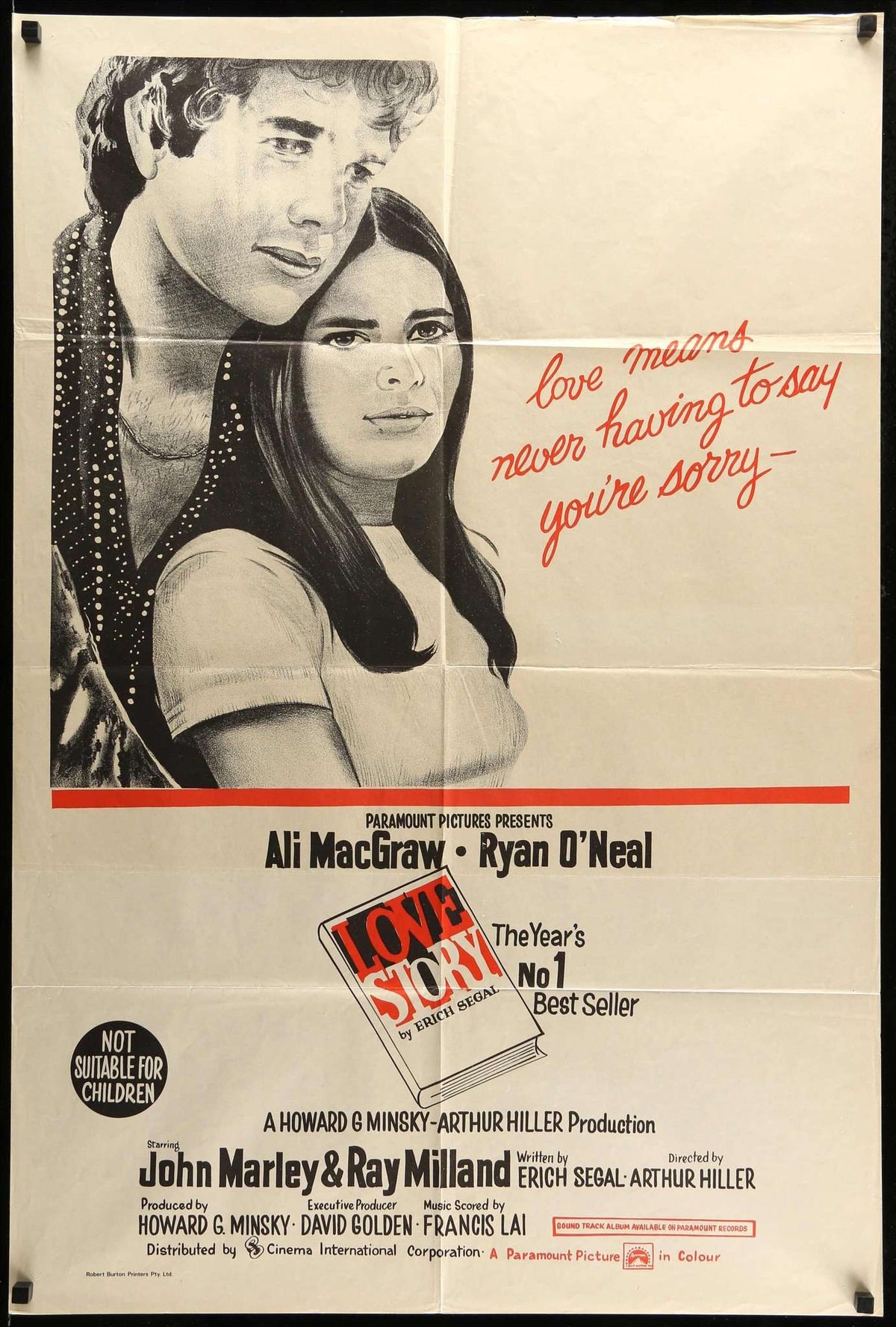 Love Story (1970) original movie poster for sale at Original Film Art