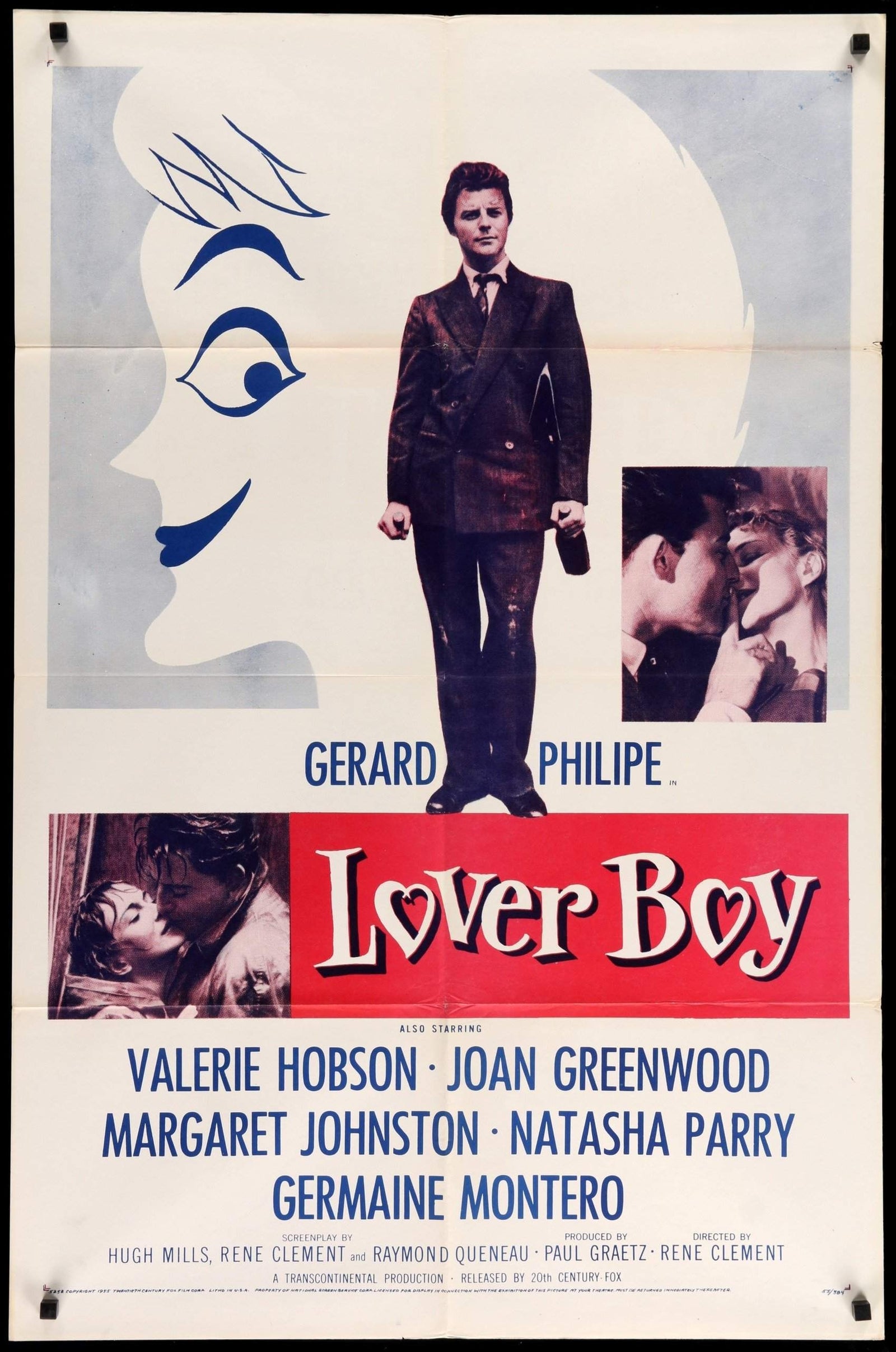 Lovers, Happy Lovers! / Lover Boy (1954) original movie poster for sale at Original Film Art - Vintage Movie Posters