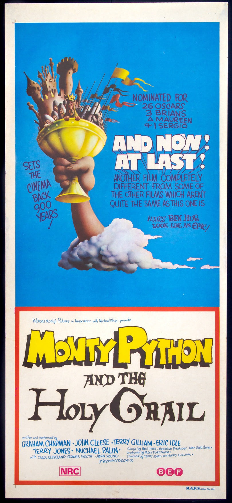 Monty Python and the Holy Grail (1975) original movie poster for sale at Original Film Art - Vintage Movie Posters