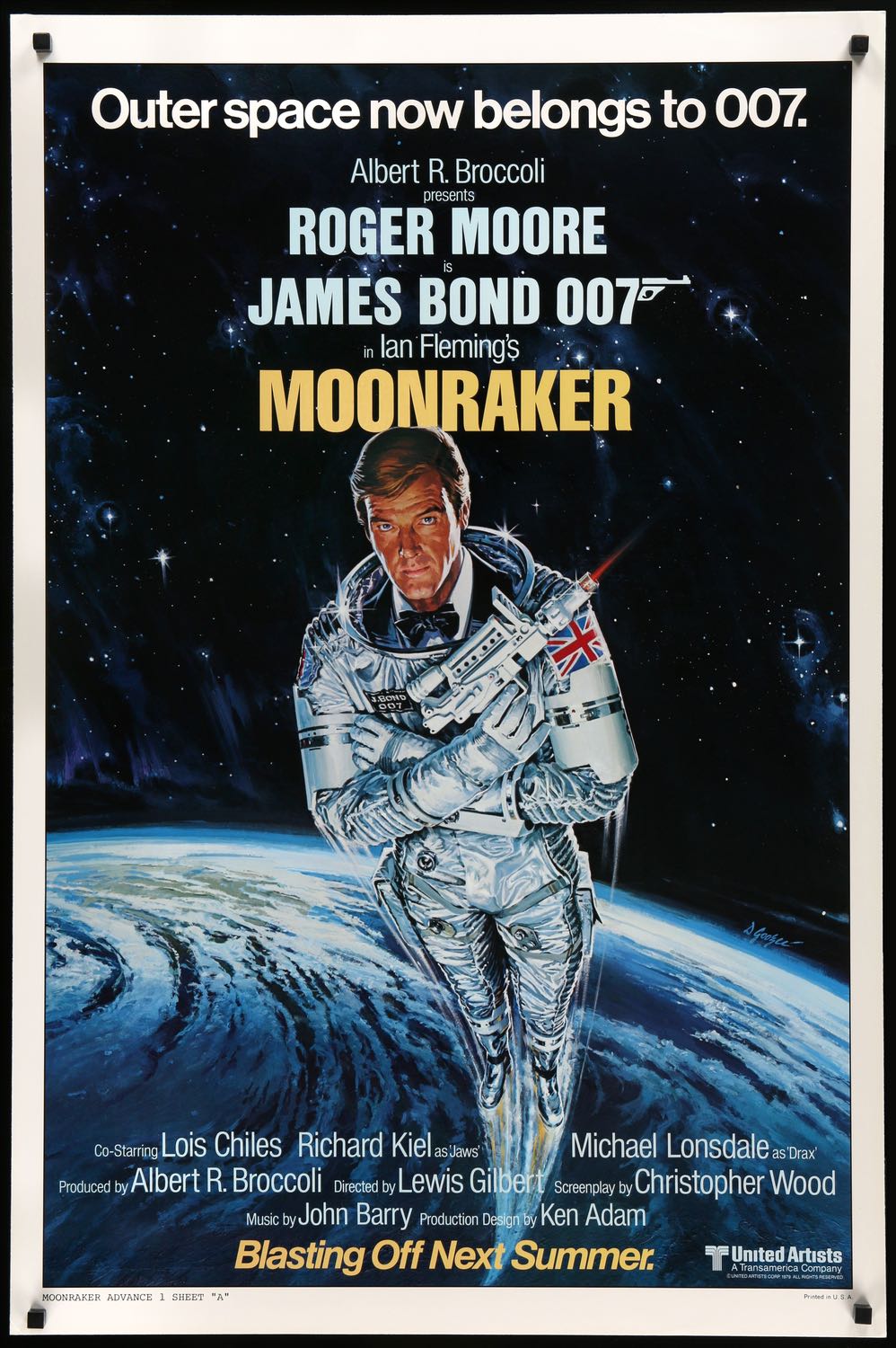 Moonraker (1979) original movie poster for sale at Original Film Art - Vintage Movie Posters