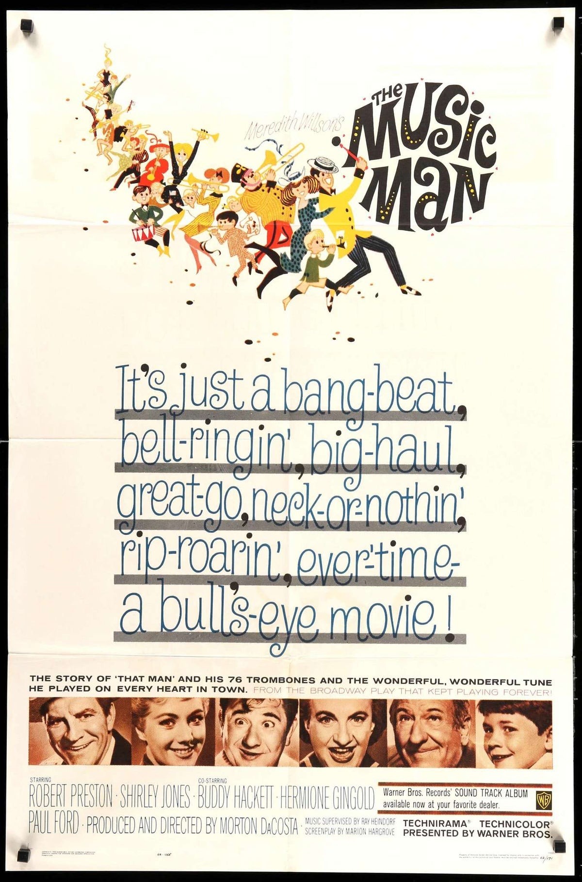 Music Man (1962) original movie poster for sale at Original Film Art - Vintage Movie Posters
