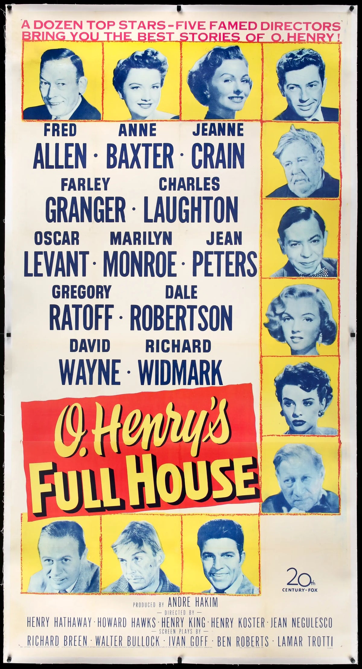 O. Henry&#39;s Full House (1952) original movie poster for sale at Original Film Art