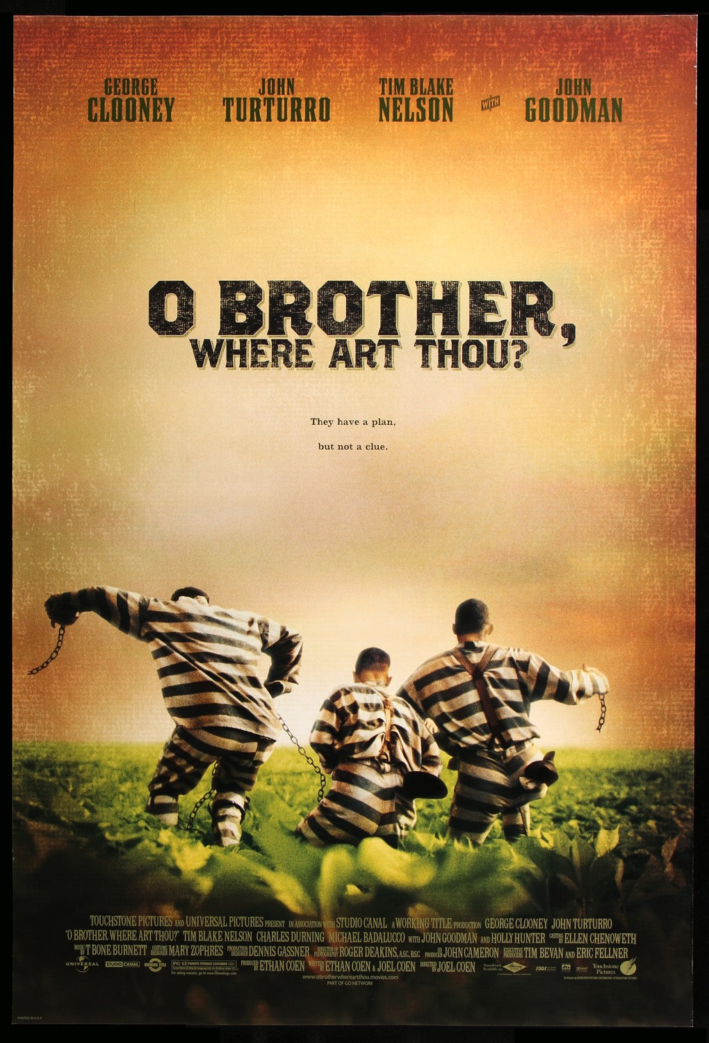O Brother, Where Art Thou? (2000) original movie poster for sale at Original Film Art