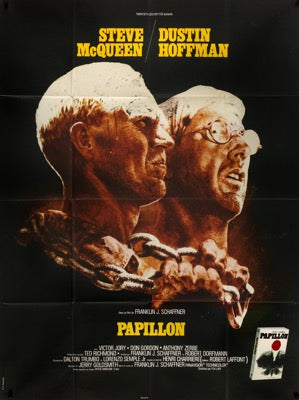 Papillon (1973) original movie poster for sale at Original Film Art - Vintage Movie Posters