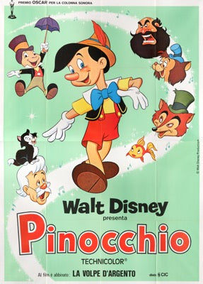 Pinocchio (1940) original movie poster for sale at Original Film Art - Vintage Movie Posters