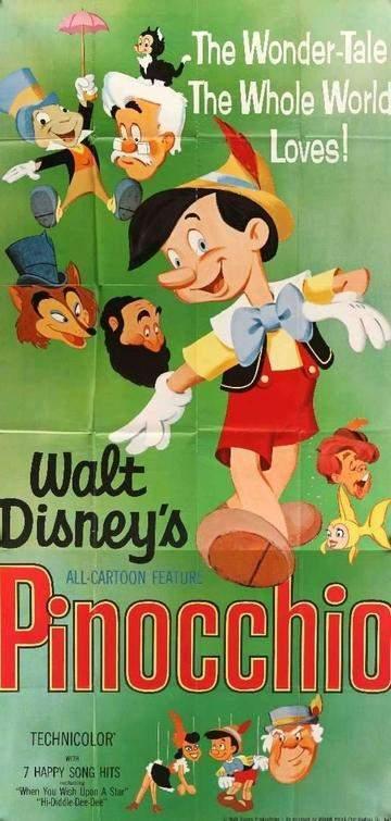 Pinocchio (1940) original movie poster for sale at Original Film Art - Vintage Movie Posters