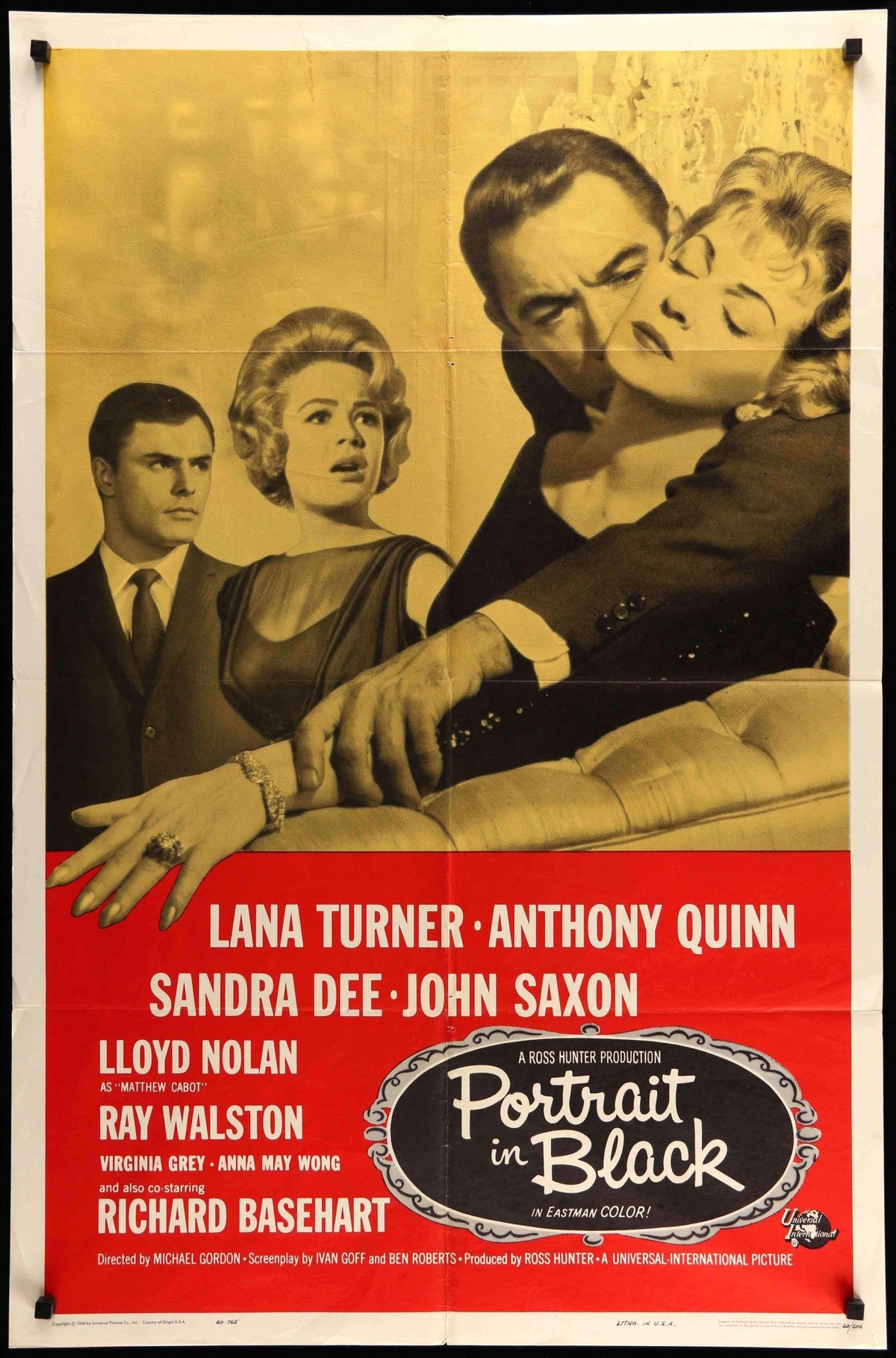 Portrait in Black (1960) original movie poster for sale at Original Film Art