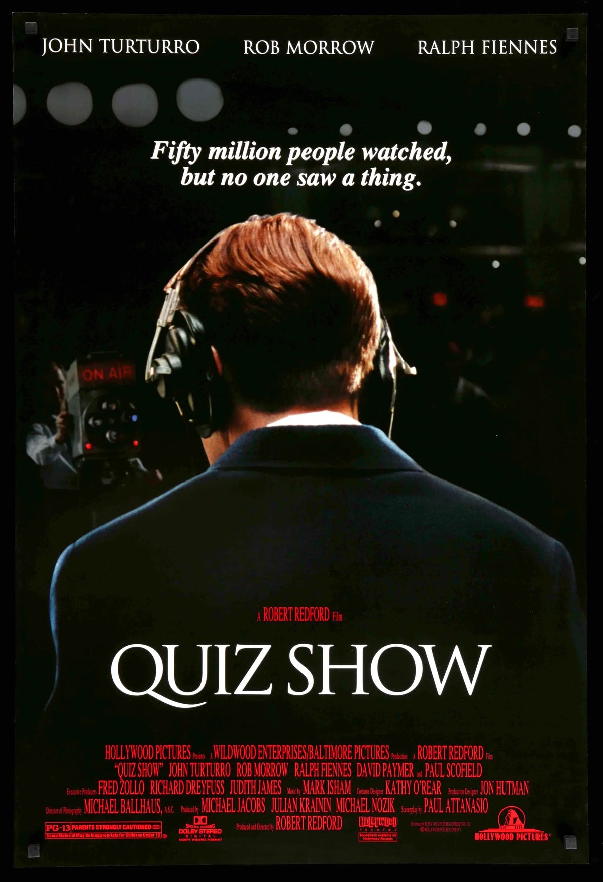 Quiz Show (1994) original movie poster for sale at Original Film Art