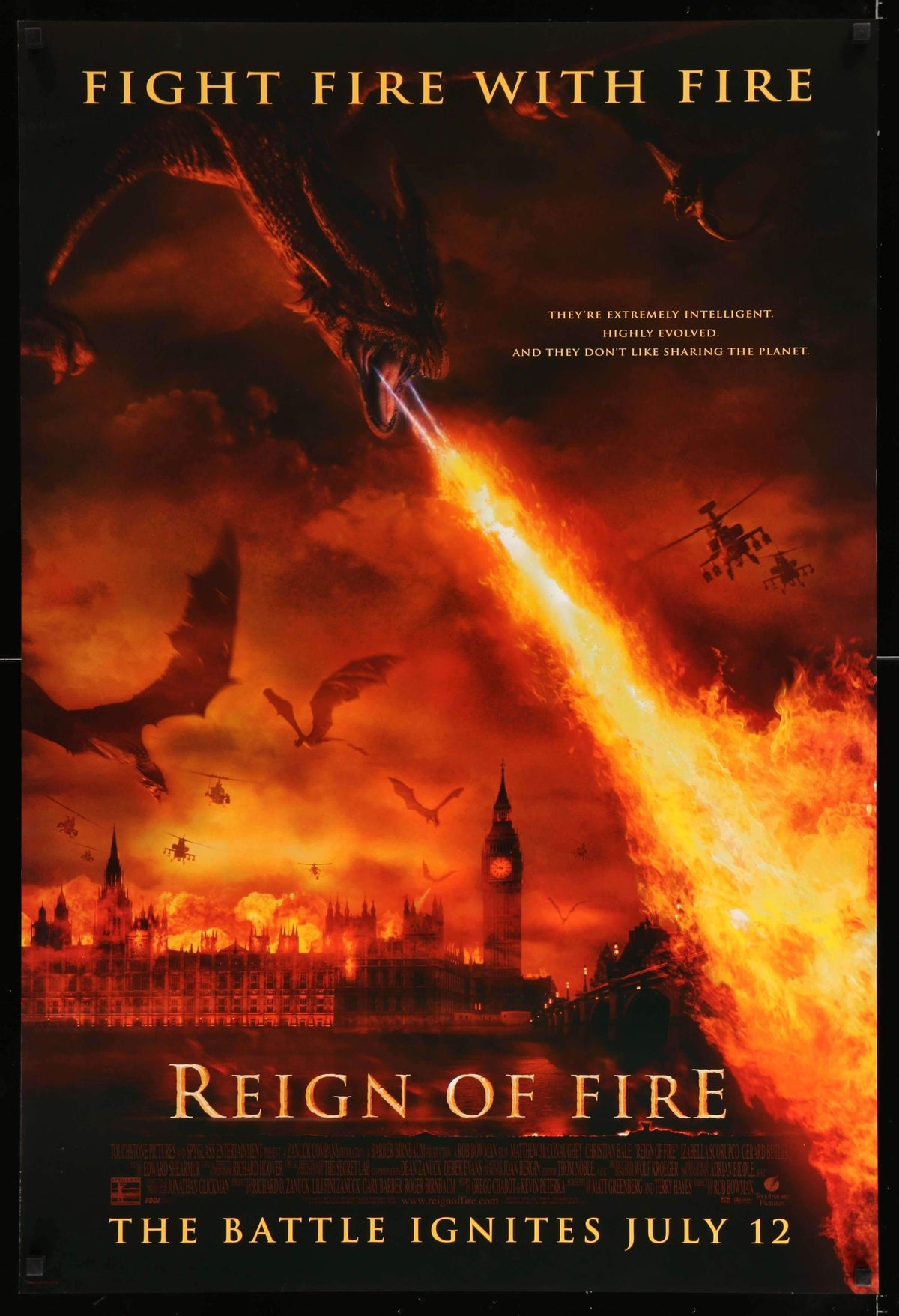 Reign of Fire (2002) original movie poster for sale at Original Film Art