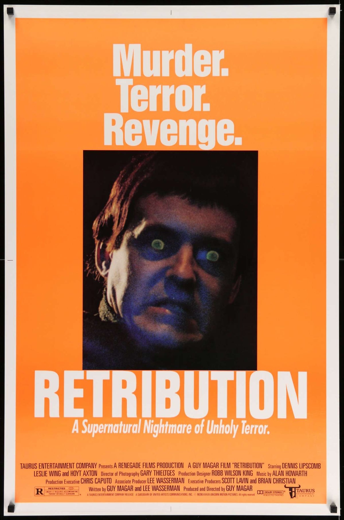 Retribution (1987) original movie poster for sale at Original Film Art