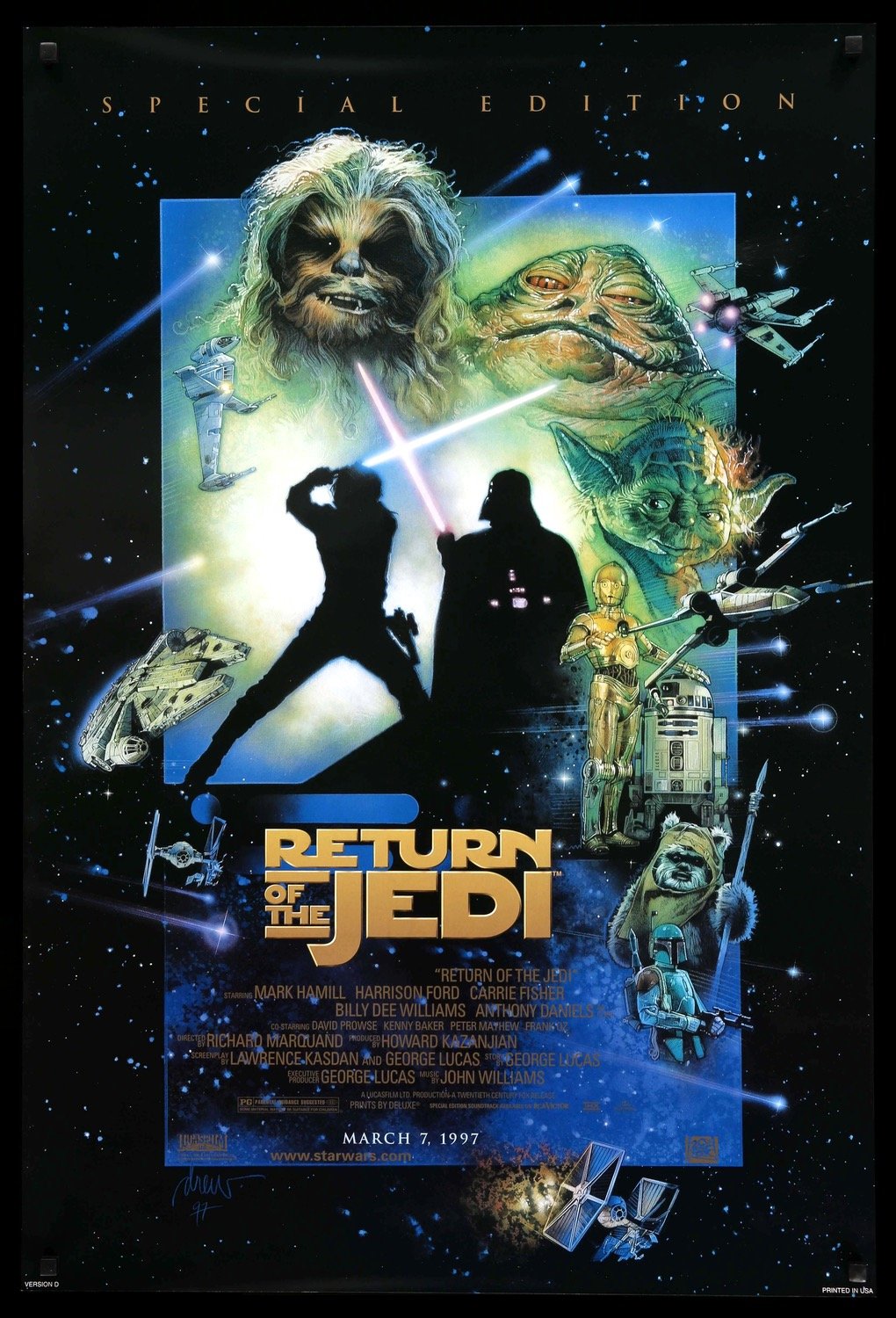 Return of the Jedi (1983) original movie poster for sale at Original Film Art