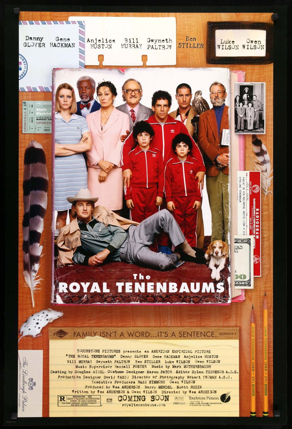 Royal Tenenbaums (2001) original movie poster for sale at Original Film Art - Vintage Movie Posters