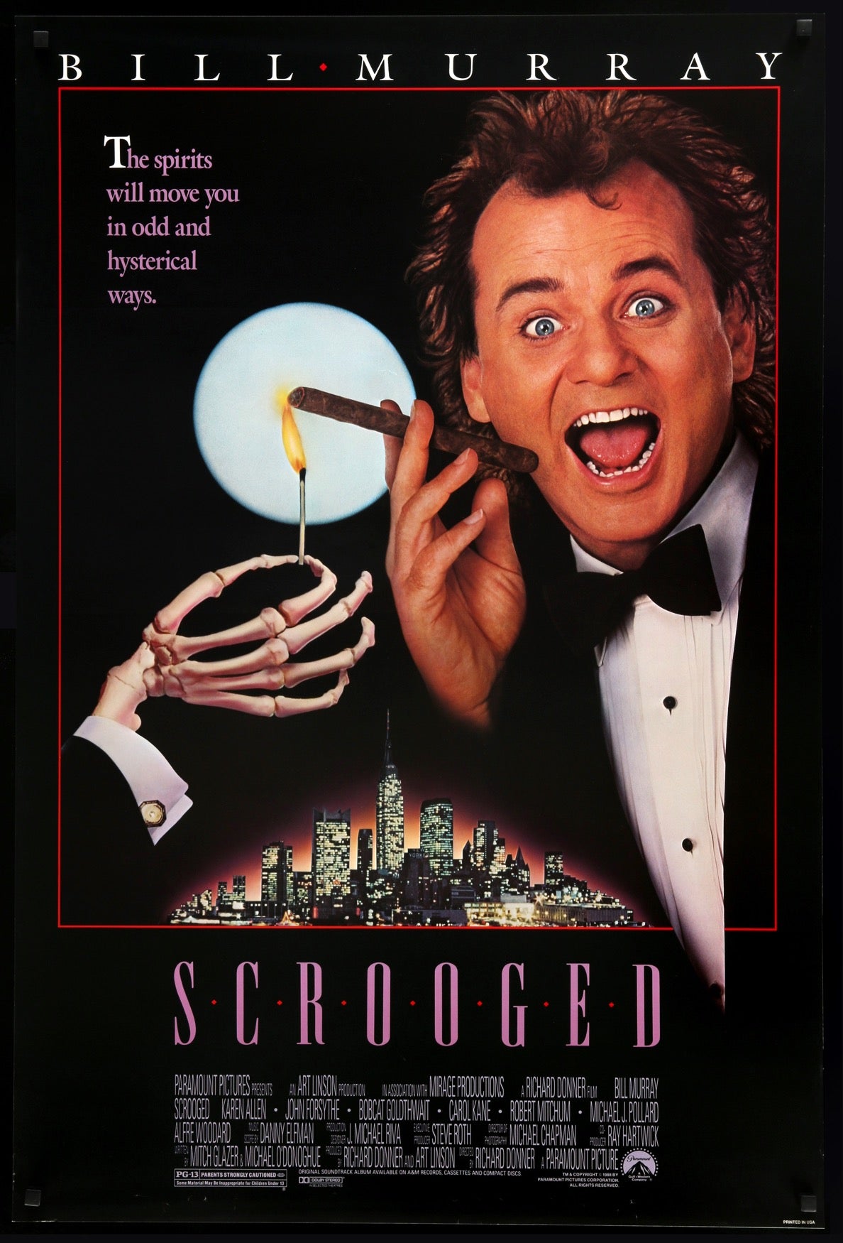 Scrooged (1988) original movie poster for sale at Original Film Art