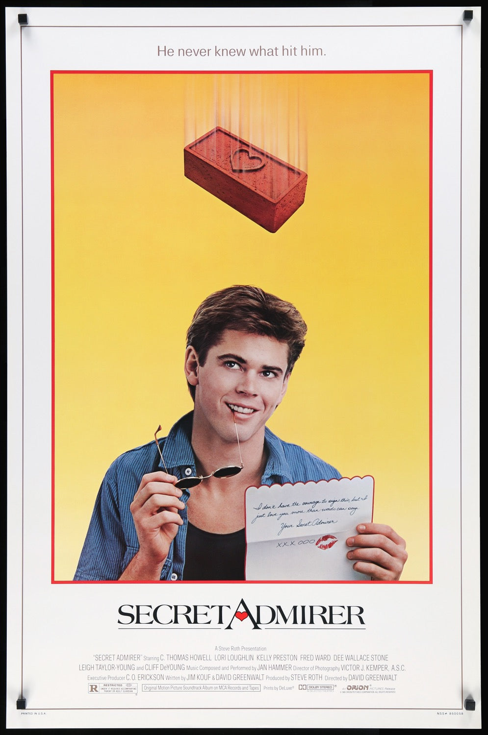 Secret Admirer (1985) original movie poster for sale at Original Film Art