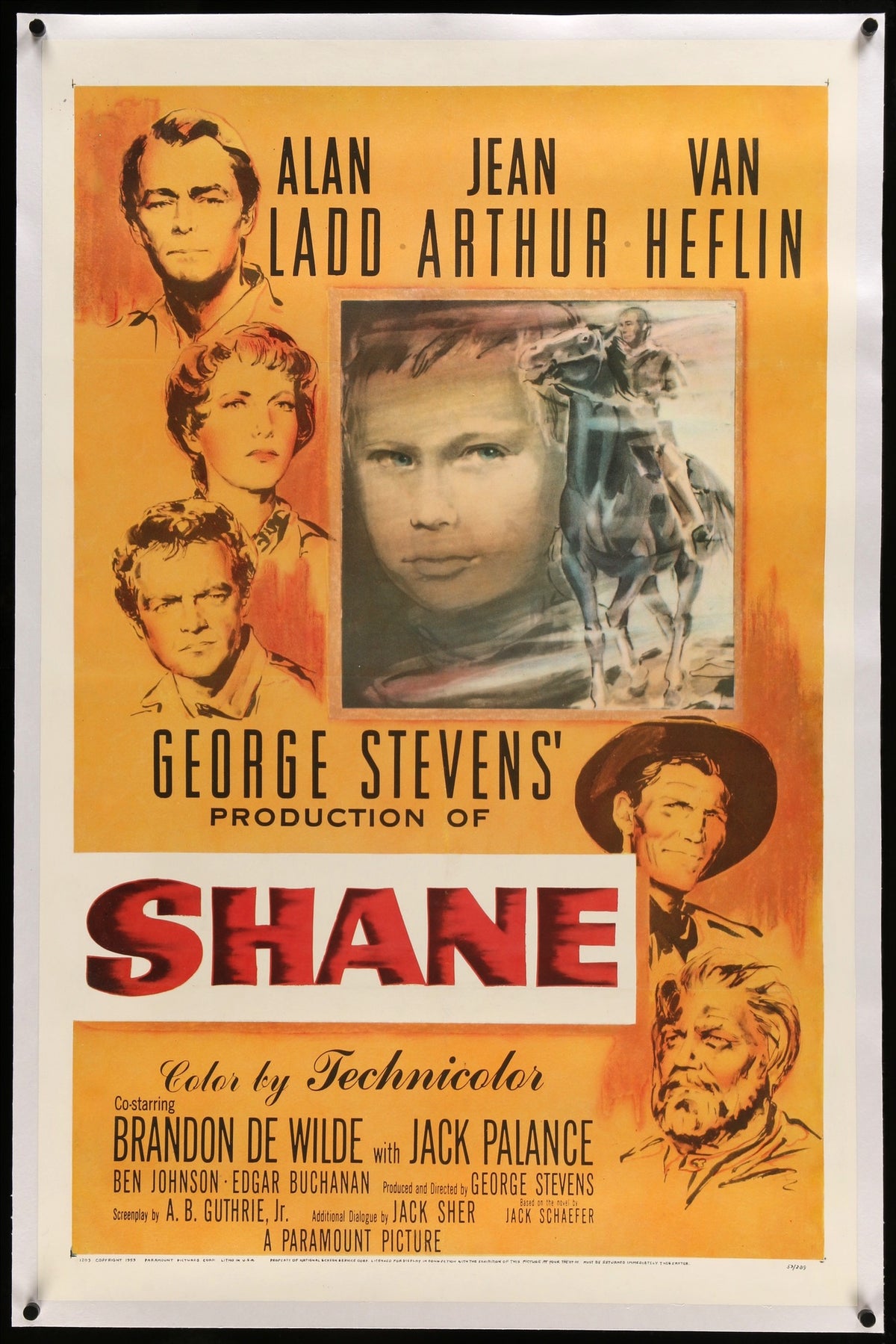 Shane (1953) original movie poster for sale at Original Film Art