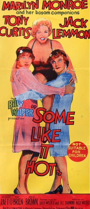 Some Like It Hot (1959) original movie poster for sale at Original Film Art - Vintage Movie Posters