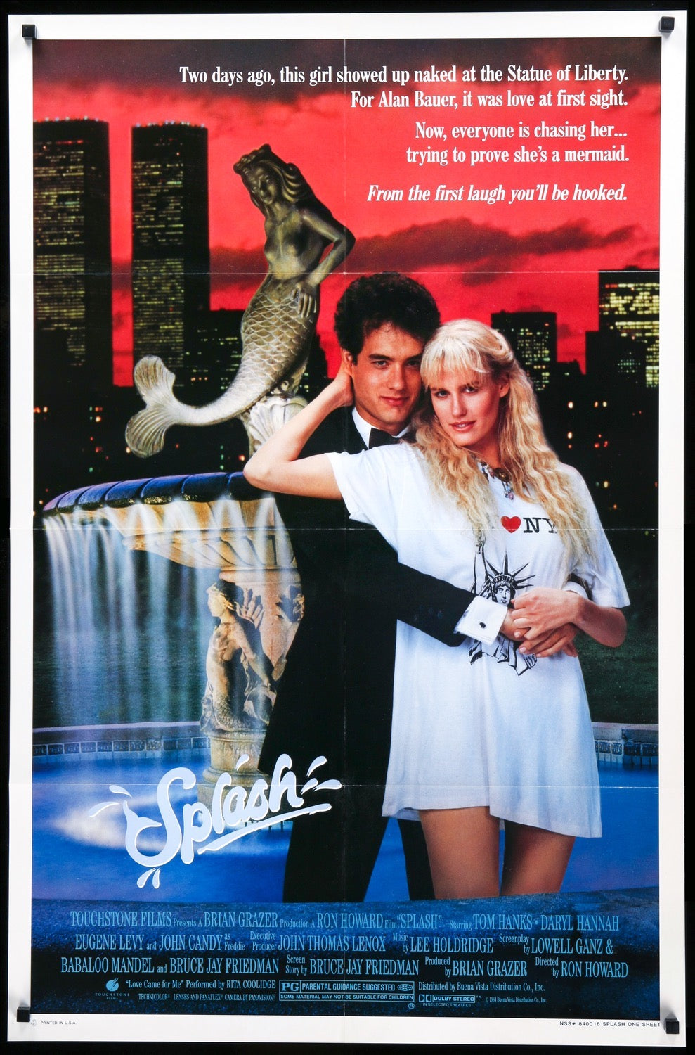 Splash (1984) original movie poster for sale at Original Film Art