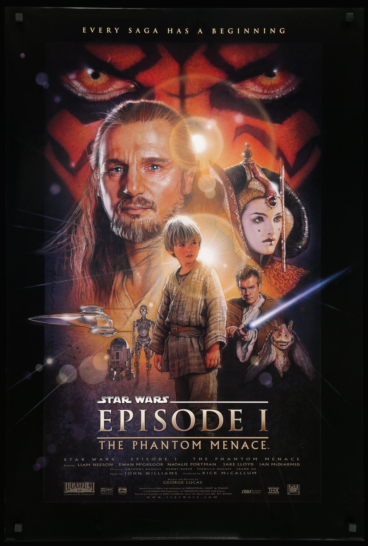 Star Wars: Episode I - The Phantom Menace (1999) original movie poster for sale at Original Film Art - Vintage Movie Posters