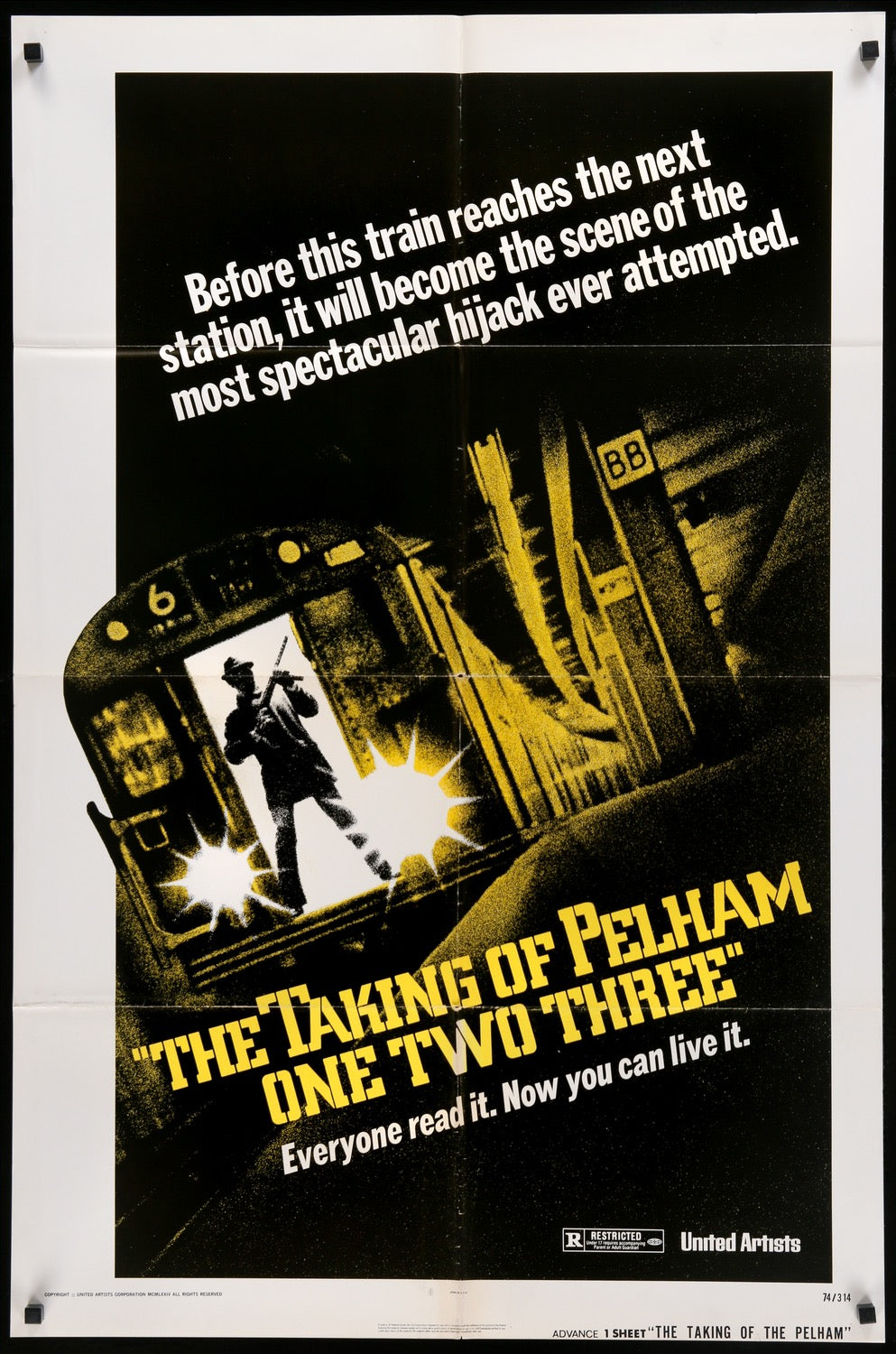 Taking of Pelham One Two Three (1974) original movie poster for sale at Original Film Art