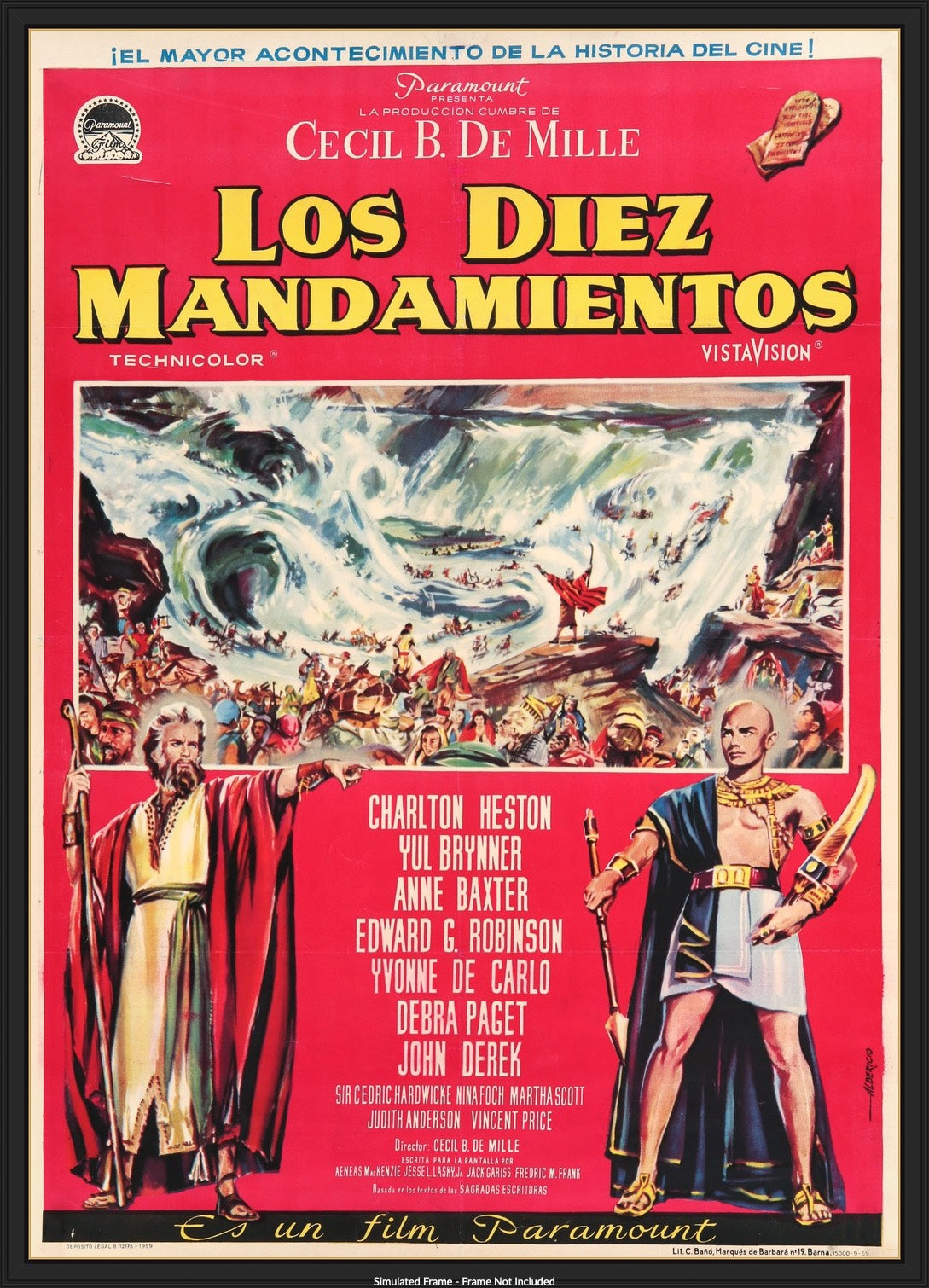 Ten Commandments (1956) original movie poster for sale at Original Film Art - Vintage Movie Posters