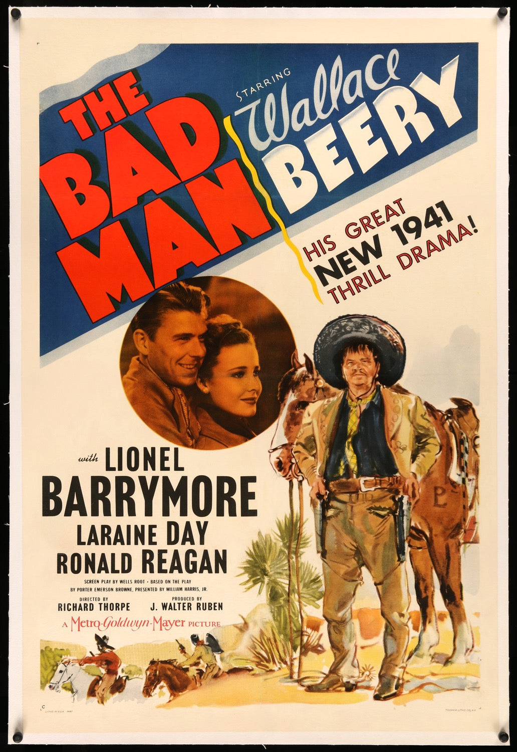Bad Man (1941) original movie poster for sale at Original Film Art - Vintage Movie Posters