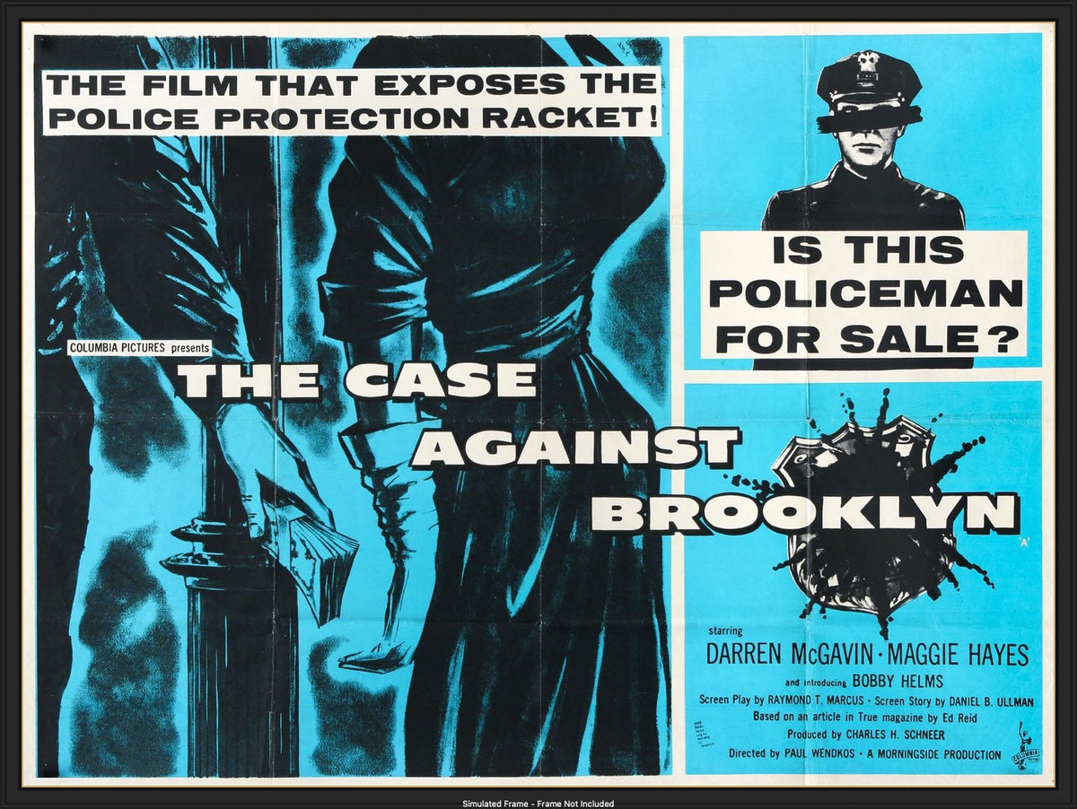 Case Against Brooklyn (1958) original movie poster for sale at Original Film Art - Vintage Movie Posters