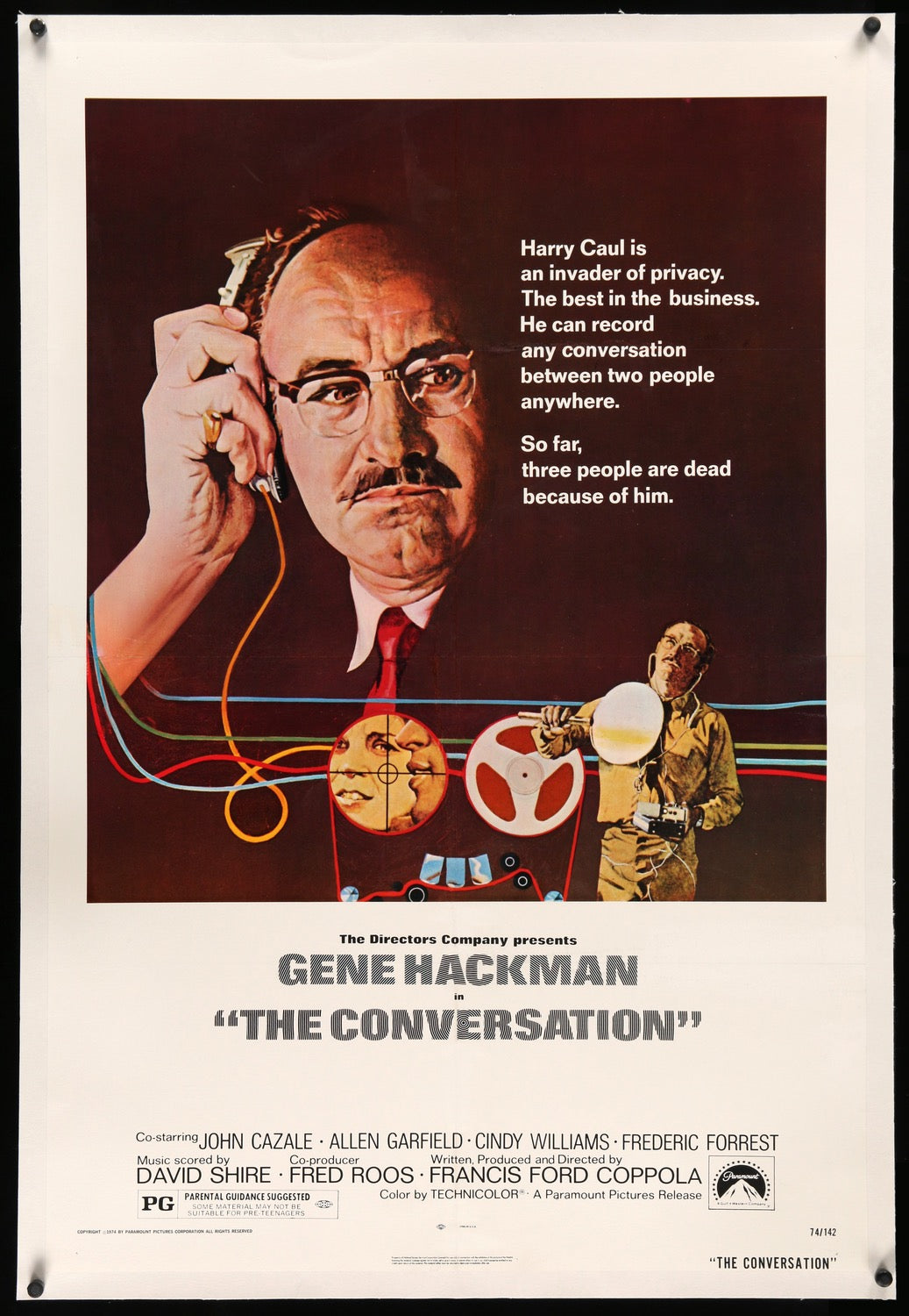 Conversation (1974) original movie poster for sale at Original Film Art - Vintage Movie Posters