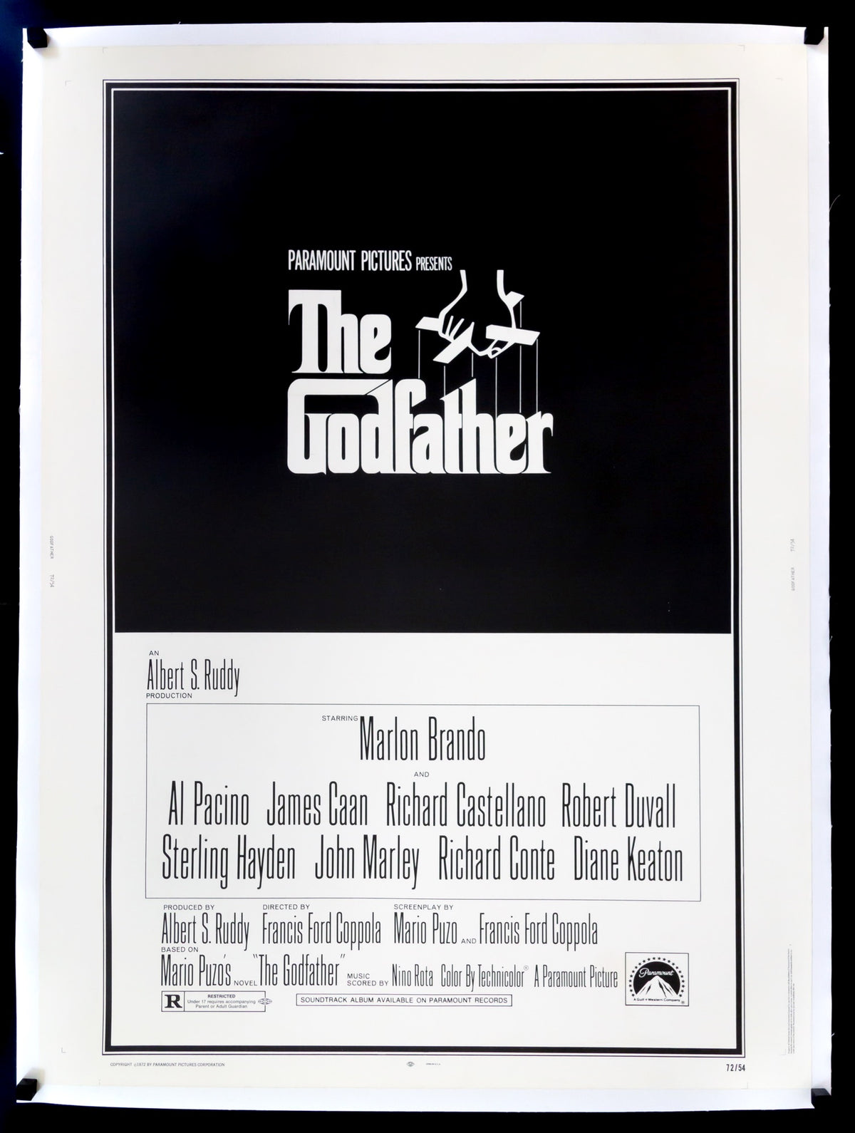 Godfather (1972) original movie poster for sale at Original Film Art