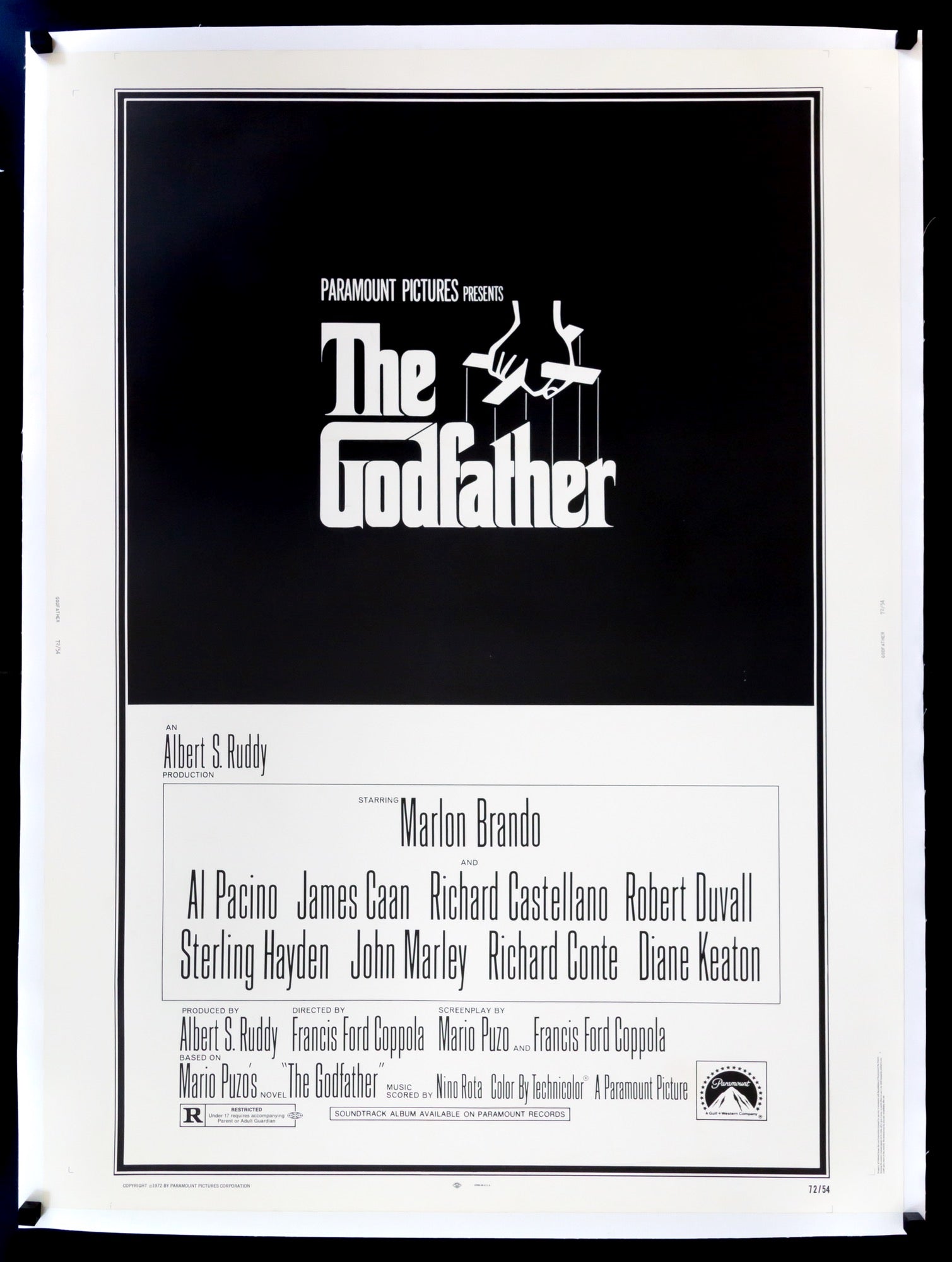 Godfather (1972) original movie poster for sale at Original Film Art