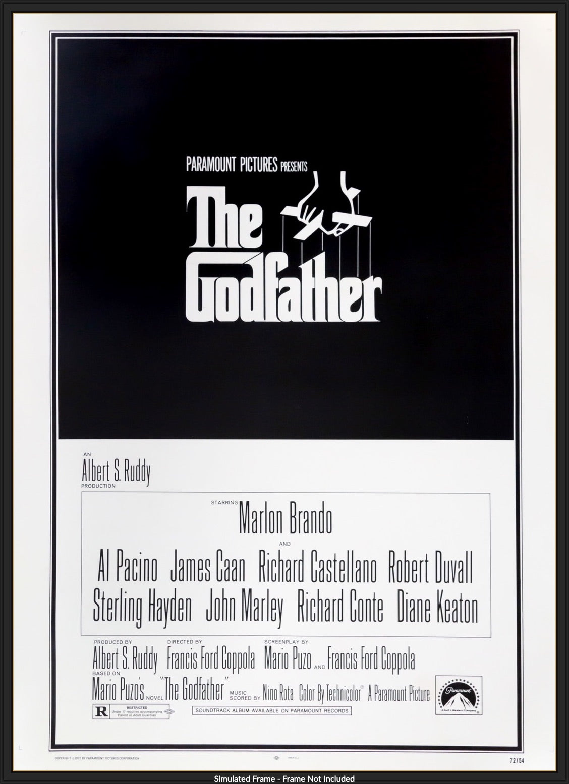 Godfather (1972) original movie poster for sale at Original Film Art
