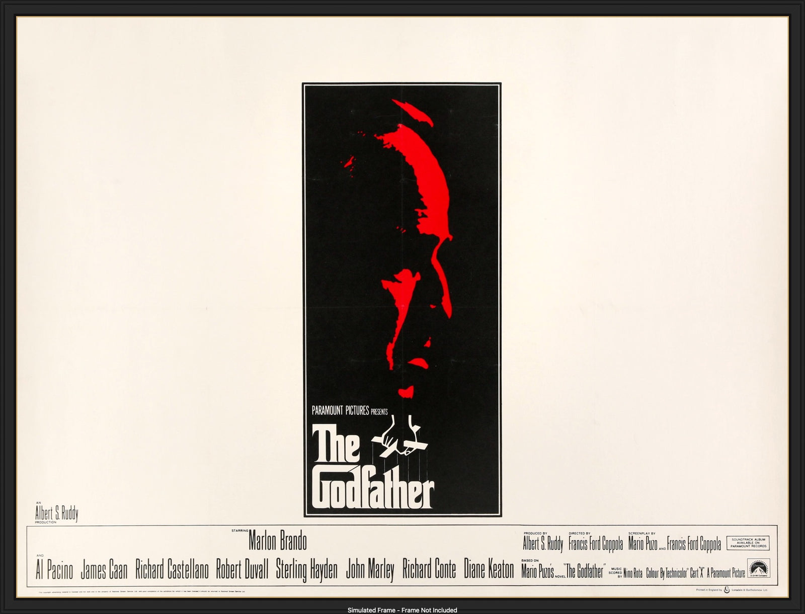 Godfather (1972) original movie poster for sale at Original Film Art - Vintage Movie Posters
