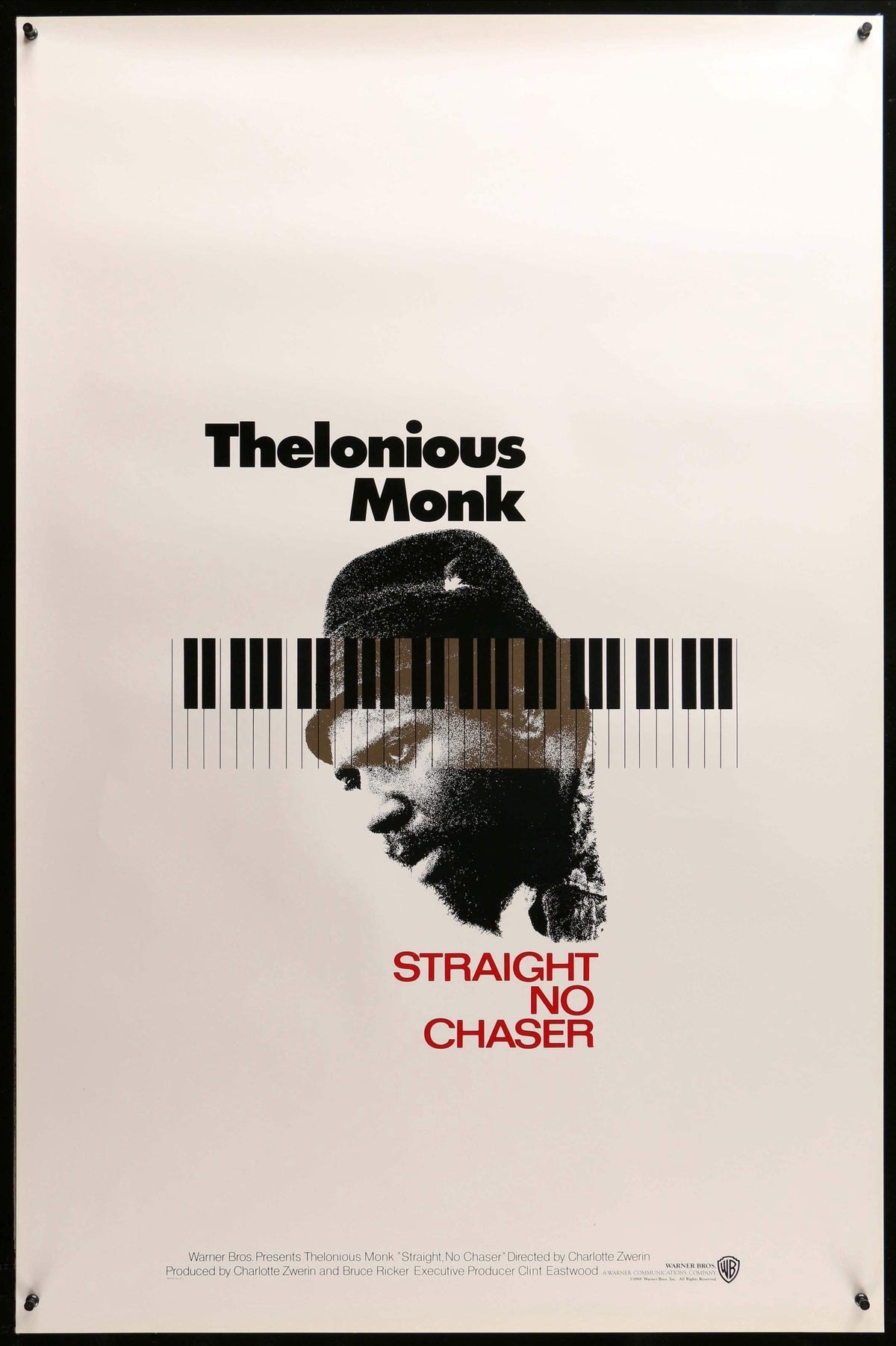 Thelonious Monk: Straight, No Chaser (1988) original movie poster for sale at Original Film Art