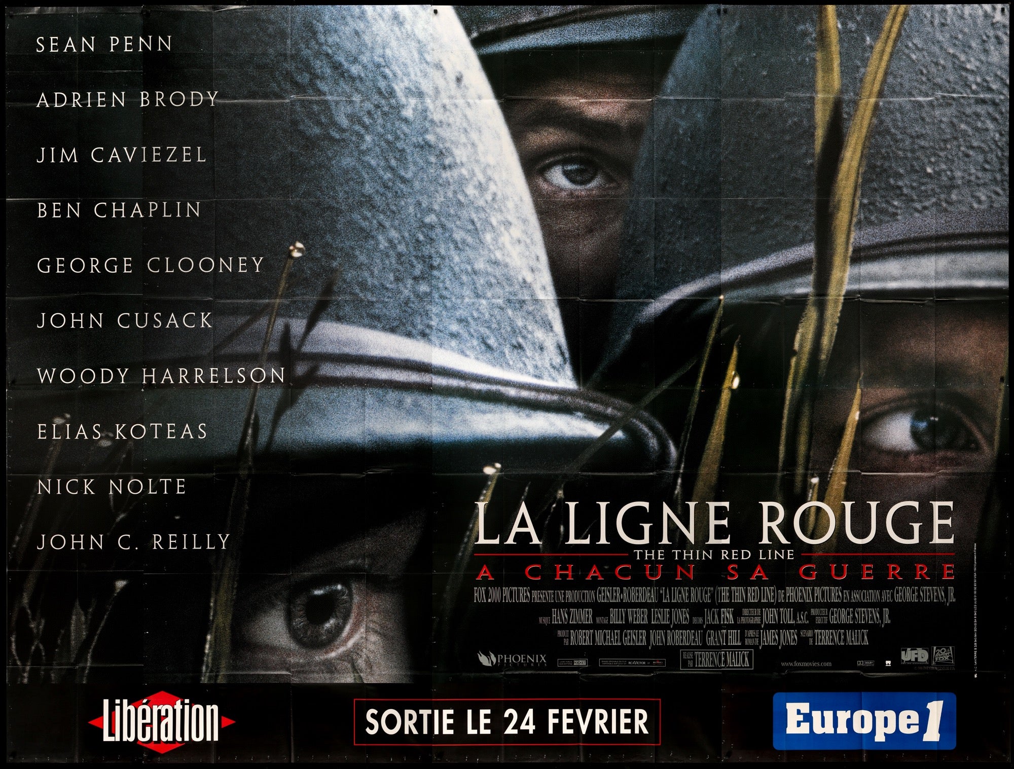 Thin Red Line (1998) original movie poster for sale at Original Film Art - Vintage Movie Posters
