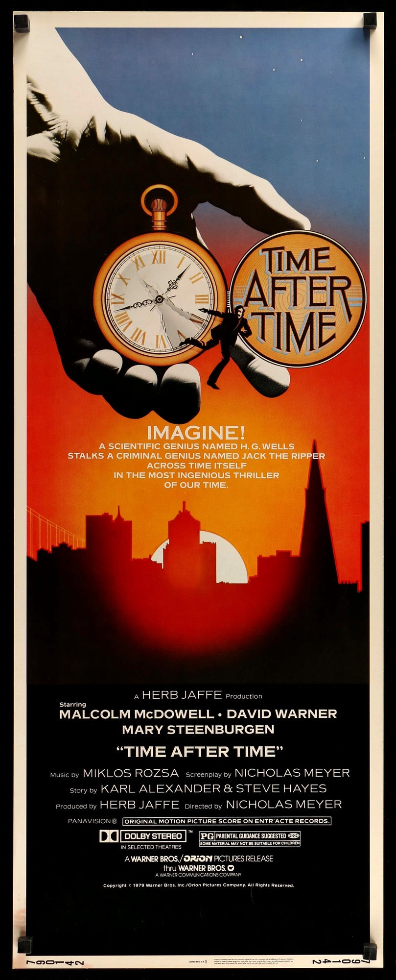 Time After Time (1979) original movie poster for sale at Original Film Art - Vintage Movie Posters