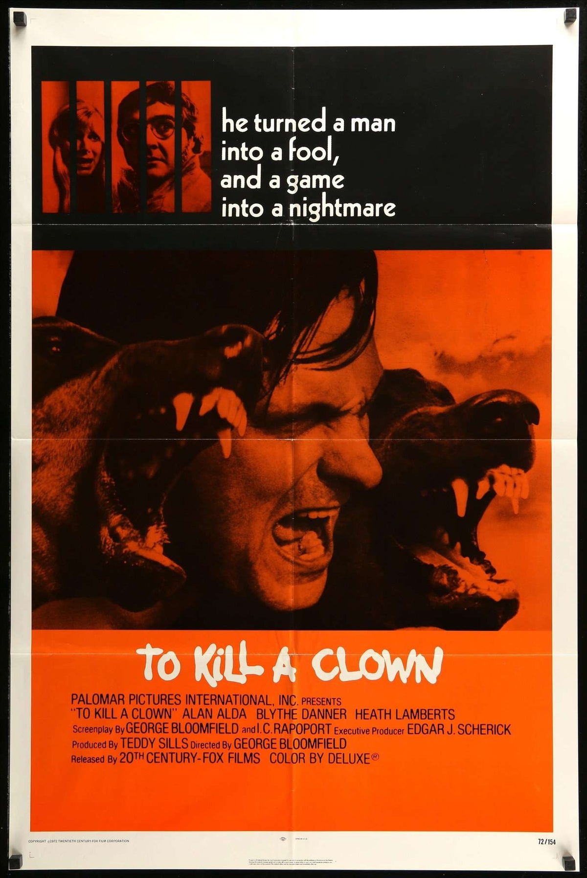 To Kill A Clown (1972) original movie poster for sale at Original Film Art