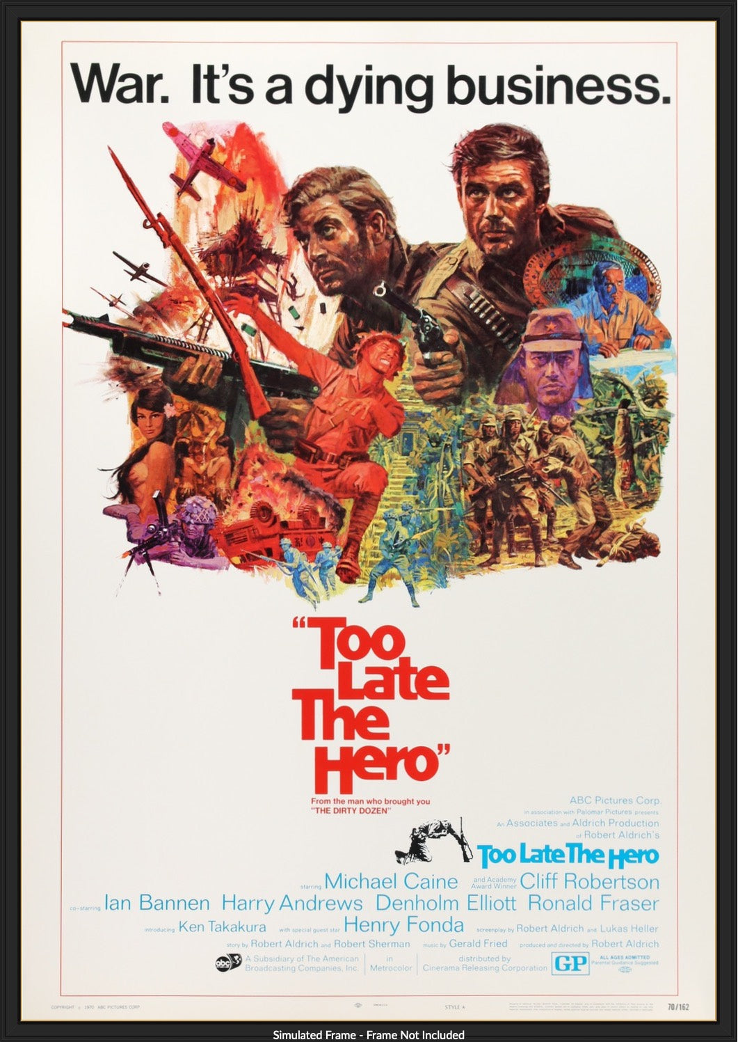 Too Late the Hero (1970) original movie poster for sale at Original Film Art