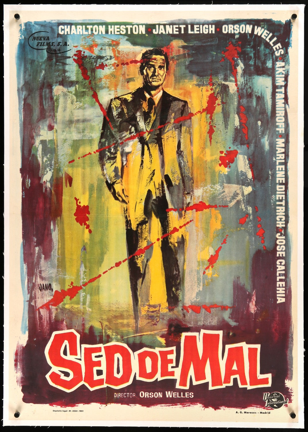 Touch of Evil (1958) original movie poster for sale at Original Film Art - Vintage Movie Posters