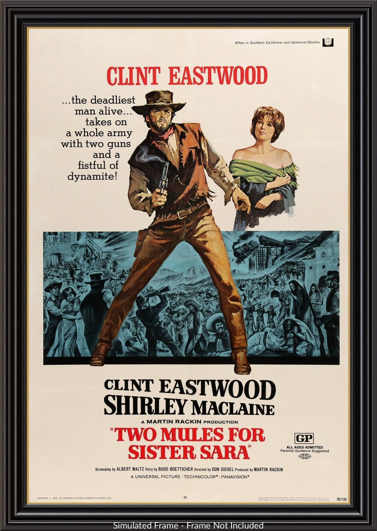 Two Mules for Sister Sara (1970) original movie poster for sale at Original Film Art - Vintage Movie Posters