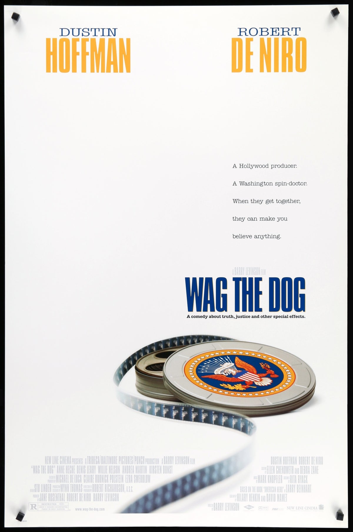 Wag the Dog (1997) original movie poster for sale at Original Film Art - Vintage Movie Posters