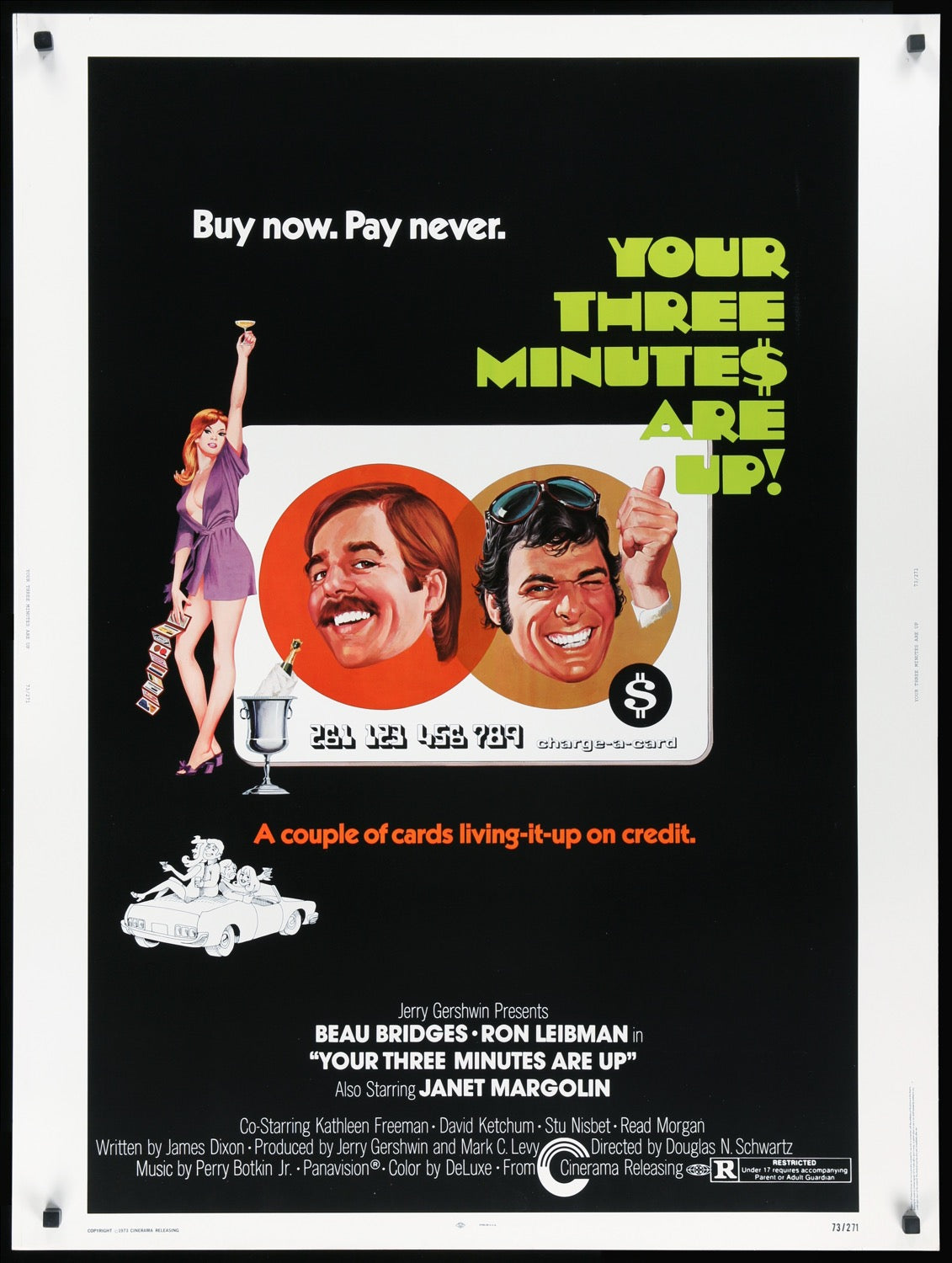 Your Three Minutes Are Up! (1973) original movie poster for sale at Original Film Art
